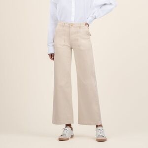 Kut from the Kloth Meg High Rise Wide Leg Size 1414 / Beige